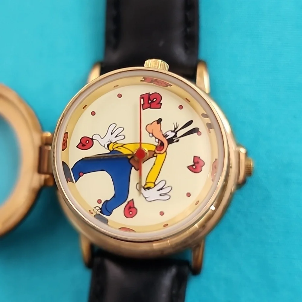 Rare Vintage Disney Pop Up Goofy Watch